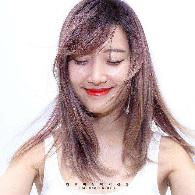 ภาพประกอบบทความ เปลี่ยนลุคสวย ด้วยไอเดียการ 'ทำสีผม' สวยของสาวเกาหลี จาก IG  @ankhmano