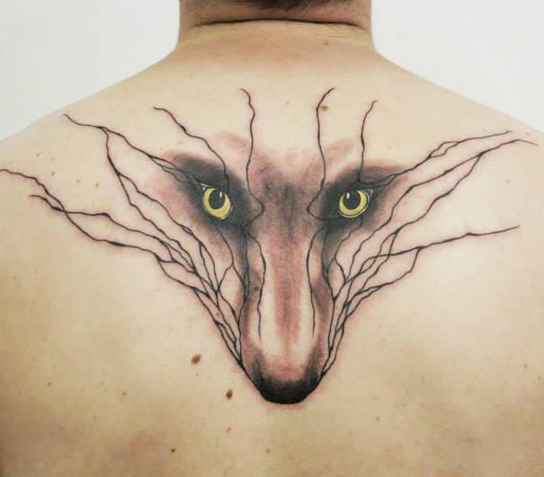 รูปภาพ:http://static.boredpanda.com/blog/wp-content/uploads/2015/09/linear-animal-tattoo-18.jpg