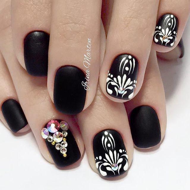 รูปภาพ:https://naildesignsjournal.com/wp-content/uploads/2017/05/white-black-nail-designs-matte-nails.jpg