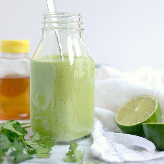 ตัวอย่าง ภาพหน้าปก:Creamy Cilantro Lime Dressing สูตรน้ำสลัดสีเขียวสดใส ได้ประโยชน์ต่อร่างกายแบบเต็มคำ 😋🍴