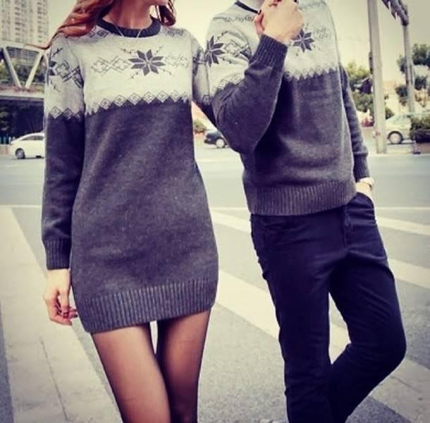 รูปภาพ:http://picture-cdn.wheretoget.it/ngr83v-l-610x610-dress-clothes-winter-winter+sweater-sweater-pullover-grey-gris-white-blanc-cute-couple.jpg