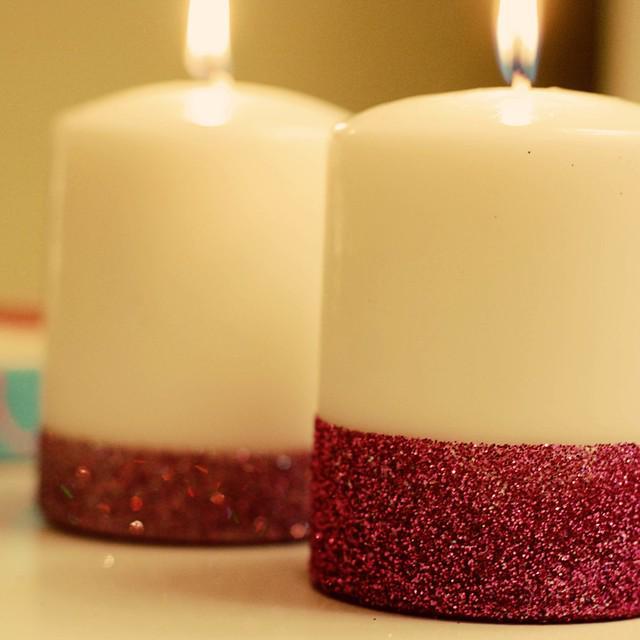 ภาพประกอบบทความ DIY Glitter Candles ประดิษฐ์เทียนกากเพชรแสนสวย ในราคาสบายกระเป๋า 😆💘