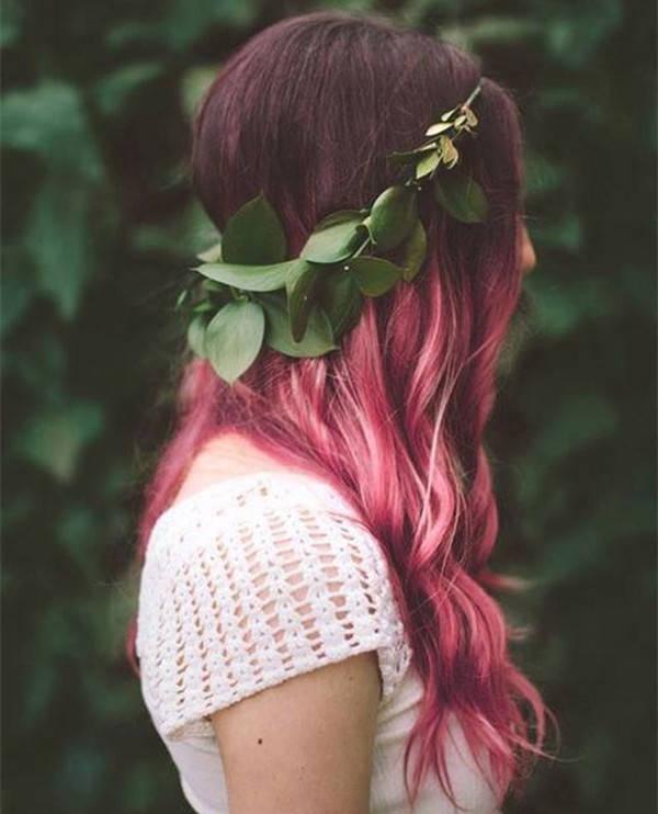 รูปภาพ:http://blog.vpfashion.com/wp-content/uploads/2015/04/Pink-ombre-balayage-hair-style-for-dark-hair-color.jpg