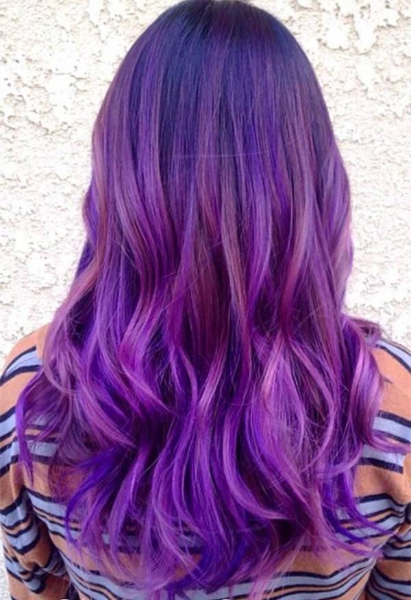 รูปภาพ:http://blog.vpfashion.com/wp-content/uploads/2015/04/Purple-ombre-balayage-hairstylefor-dark-hair-color.jpg