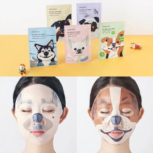 ภาพประกอบบทความ ต้อนรับปีหมา 2018! กับ 'Innisfree My Real Pet Mask' แผ่นมาส์กหน้าน้องหมาสุดคิ้วท์