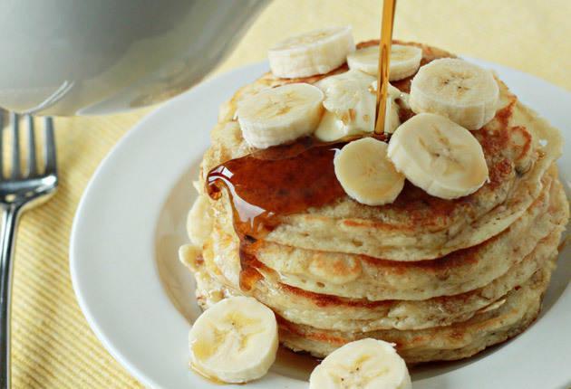 รูปภาพ:http://www.kitchentreaty.com/wp-content/uploads/2013/04/fluffy-banana-pancakes-2.jpg