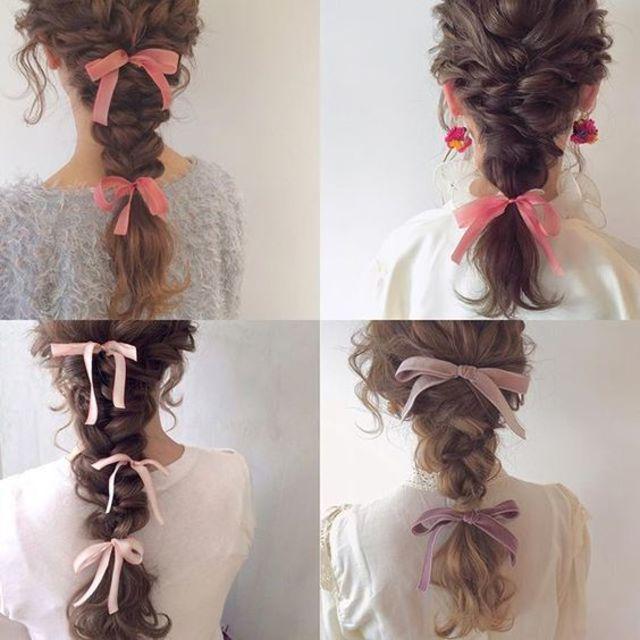 ภาพประกอบบทความ 30 ไอเดีย 'Ribbon Hair' น่ารักใสๆ สไตล์สาวหวาน หลายแบบน่าทำตาม 💞