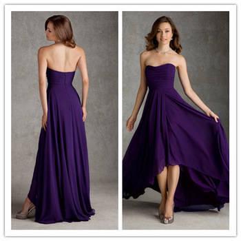 รูปภาพ:http://g02.a.alicdn.com/kf/HTB1bX9oJpXXXXXTaXXXq6xXFXXXB/Dark-Purple-Strapless-Short-Front-Long-Back-Bridesmaid-Dresses-2014-A-Line-Long-Chiffon-Gown-Dama.jpg_350x350.jpg