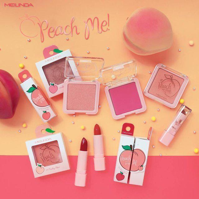 ภาพประกอบบทความ สวยใสสไตล์พีชๆ กับคอลเลคชั่นเครื่องสำอางล่าสุด Peach Me จาก Meilinda !!