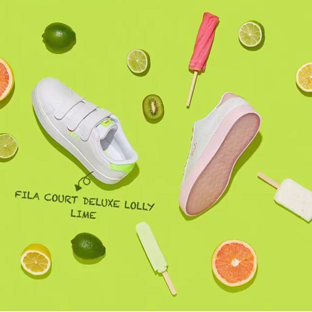 ภาพประกอบบทความ สนีกเกอร์สีขาว และความสดใสที่น่าจับจอง 'Fila Court Deluxe Iced Lolly' ต้อนรับฤดูร้อน