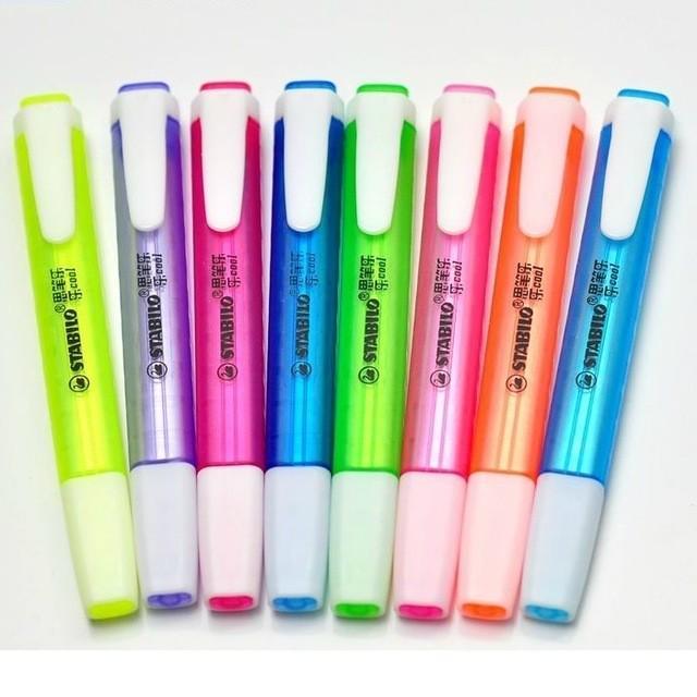 รูปภาพ:https://ae01.alicdn.com/kf/HTB1WdCARXXXXXbtXFXXq6xXFXXXD/Stabilo-275-Fluorescent-Pen-Swing-Cool-Portable-Marker-Pen-Highlighter-3mm-Germany-Blue-Yellow-Pink-Purple.jpg_640x640.jpg