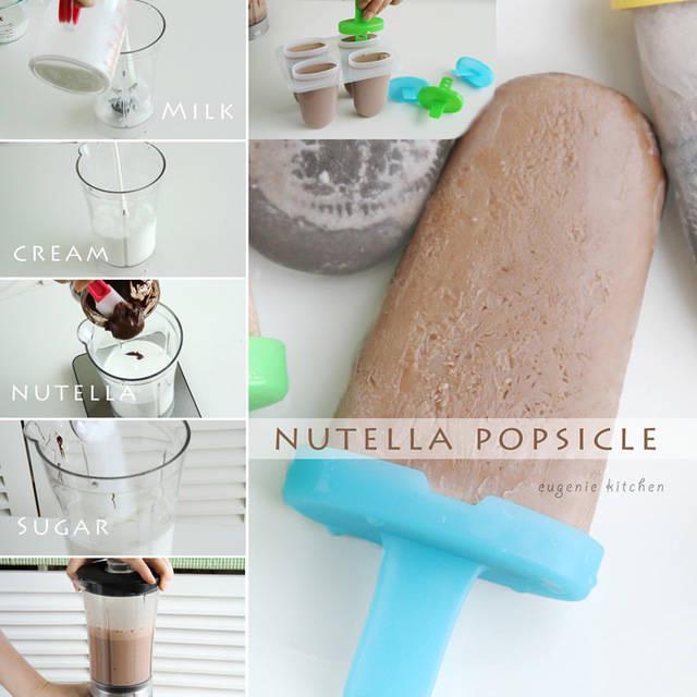 ภาพประกอบบทความ ไอติมโฮมเมด 'Nutella Popsicle' ทำง่าย คลายร้อน !