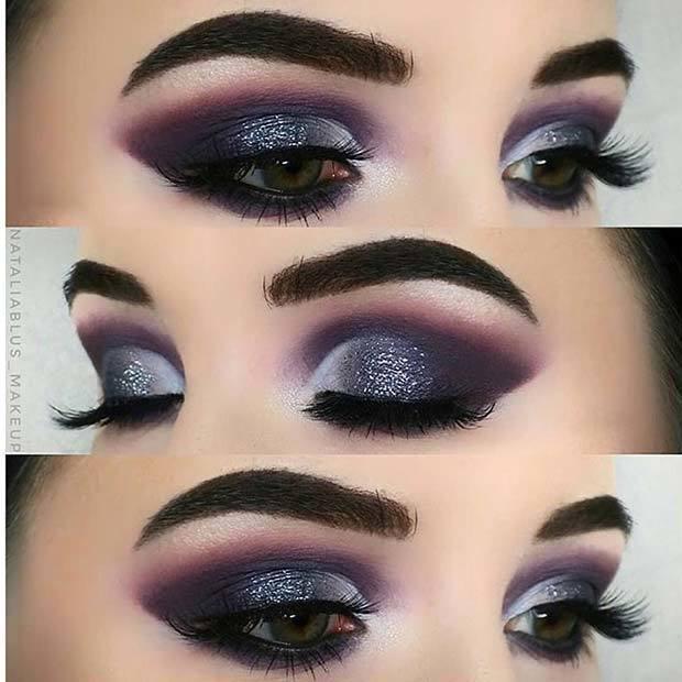 รูปภาพ:https://stayglam.com/wp-content/uploads/2018/04/Purple-Glitter-Eye-Makeup.jpg