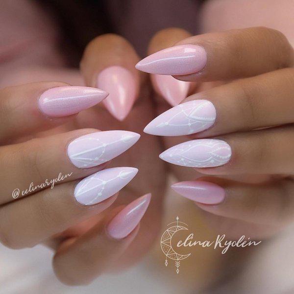 รูปภาพ:http://www.collagecab.com/wp-content/uploads/2018/06/Elegant-pink-stilettos-nails.jpg