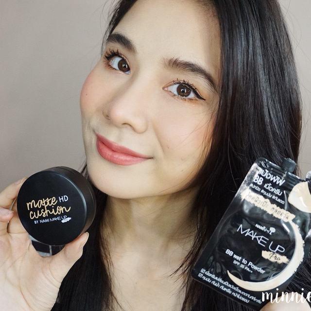 ภาพประกอบบทความ รีวิวรองพื้นถูกและดีกับ Nami Make Up Pro 'Matte HD Cushion' และแป้งพัฟเนื้อBB