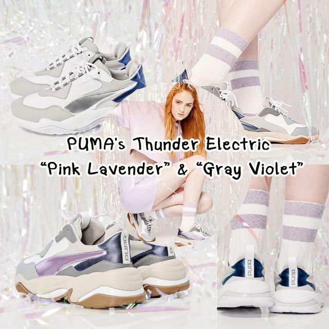 ภาพประกอบบทความ สนีกเกอร์ที่เห็นแล้วต้องกรี๊ด PUMA's Thunder Electric in "Pink Lavender" & "Gray Violet" มันคลิกมาก!