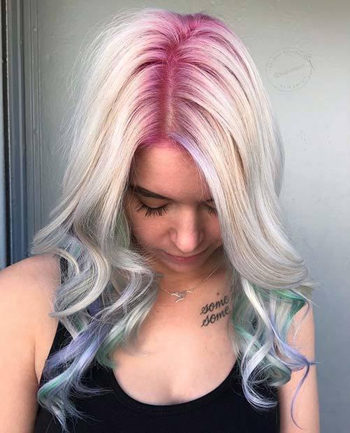 รูปภาพ:https://stayglam.com/wp-content/uploads/2018/05/Summer-Pink-Blue-and-Blonde.jpg