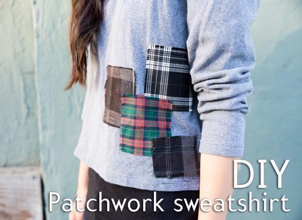 รูปภาพ:https://weheartthis.com/wp-content/uploads/2015/11/easy-DIY-Project-Plaid-Patch-Sweatshirt-8.jpg