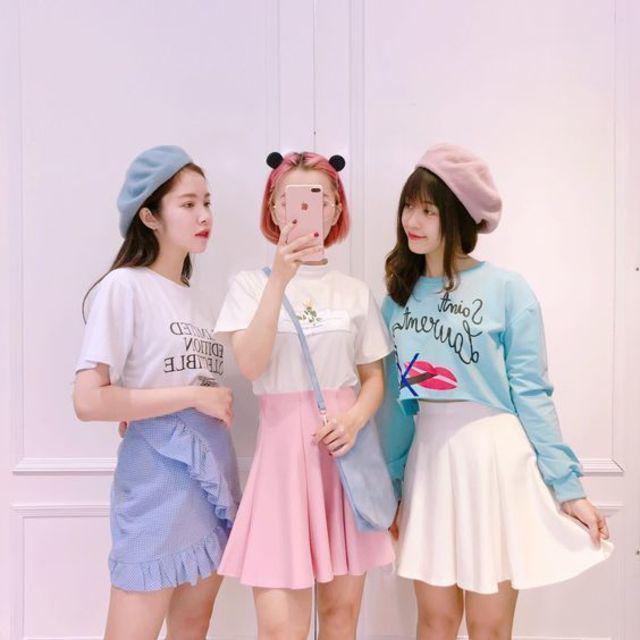 ภาพประกอบบทความ น่ารักสุด ❣ แมทช์ชุดเน้น สี Pastel ลงตัวแบบสาวเกาหลี ใส่เที่ยว หรือใส่ไปเรียนพิเศษก็เกิด!!
