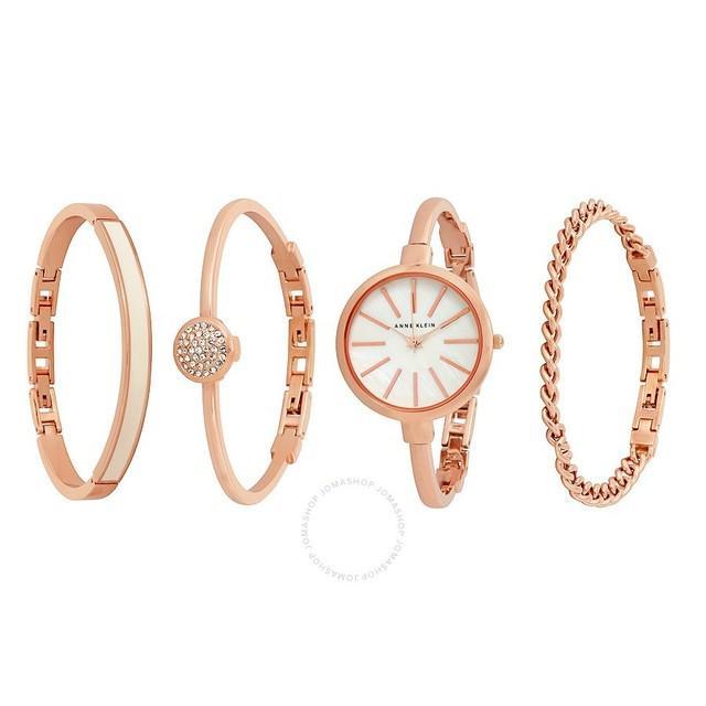 รูปภาพ:https://www.jomashop.com/media/catalog/product/a/n/anne-klein-mother-of-pearl-dial-rose-gold-ladies-watch-and-accessories-1470rgst.jpg