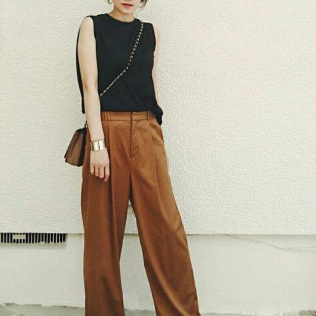 ภาพประกอบบทความ รวมไอเดีย "แฟชั่นกางเกงผ้าขากว้าง" สวยชิคสไตล์สาวญี่ปุ่น 