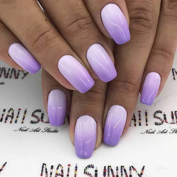 รูปภาพ:https://stayglam.com/wp-content/uploads/2018/11/Light-Purple-Ombre-Nails.jpg