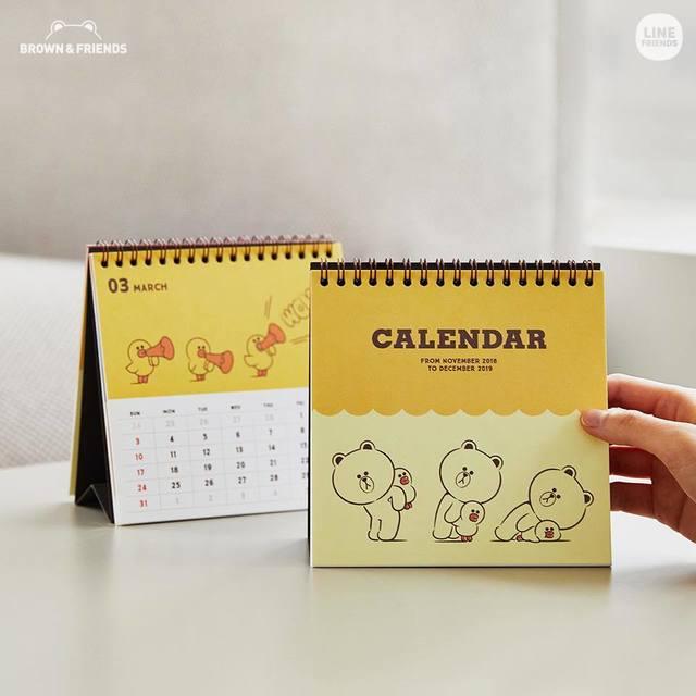 ตัวอย่าง ภาพหน้าปก:มุ้งมิ้งกุ๊งกิ๊งไปล้าว! ปฏิทิน Line Friends Mini Calendar 2019 ของดีที่น่าเปย์ไว้ครอบครอง