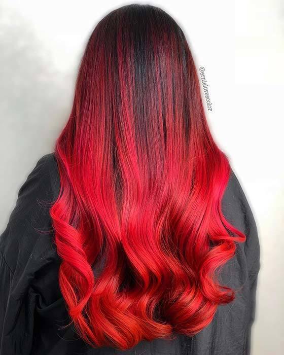 รูปภาพ:https://stayglam.com/wp-content/uploads/2018/12/Bold-Red-and-Black-Hair.jpg