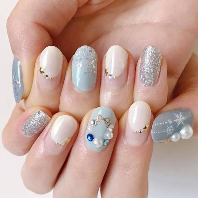 ภาพประกอบบทความ Sweet nails art ไอเดียการเพ้นท์เล็บ สวยหวานมีความเป็นคุณหนู #สวยแพงน่ารักมาก