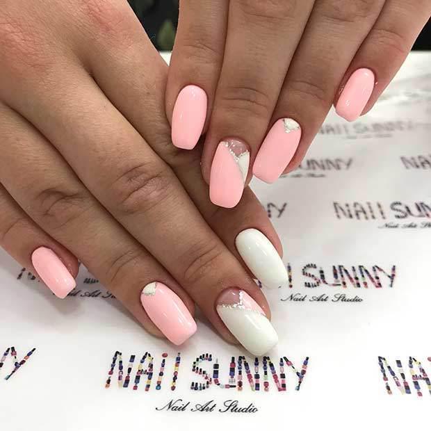 รูปภาพ:https://stayglam.com/wp-content/uploads/2019/01/Light-Pink-and-White-Nails.jpg