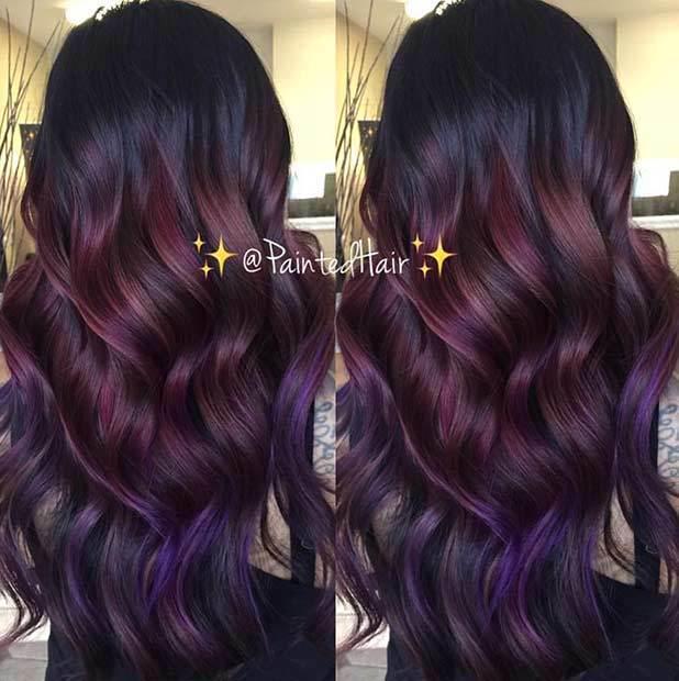 รูปภาพ:https://stayglam.com/wp-content/uploads/2018/12/Burgundy-Purple-Hair.jpg
