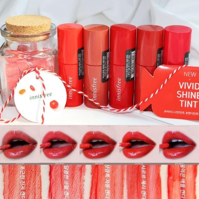 ภาพประกอบบทความ สดใสแบบนี้ เข้ากับซัมเมอร์เลยอะ 'INNISFREE VIVID SHINE TINT' ทิ้นท์เนื้อฉ่ำวาว 5 สีออกใหม่