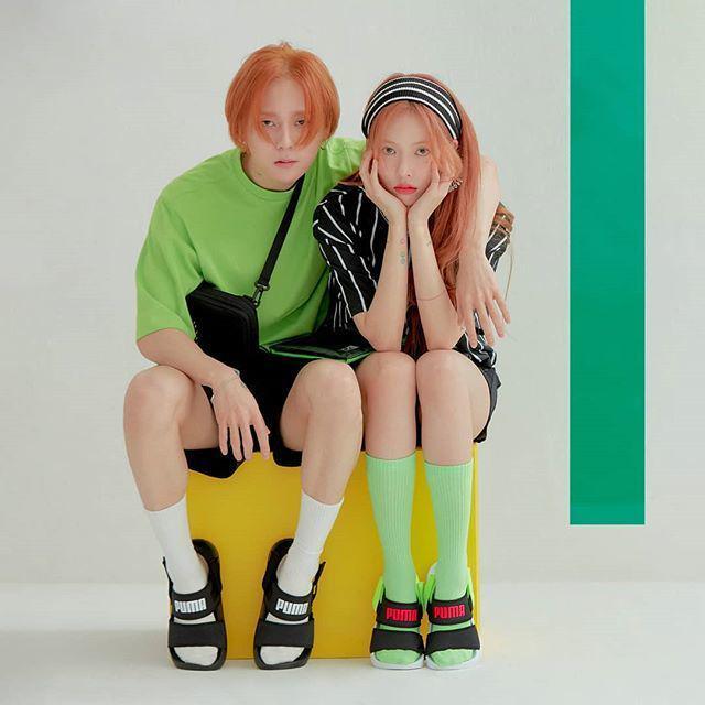 ภาพประกอบบทความ แฟชั่นคู่รักสุดแซ่บ ‘ฮยอนอา-ฮโยจง’ X PUMA Lite Sandal ต้อนรับซัมเมอร์แบบจัดจ้าน!