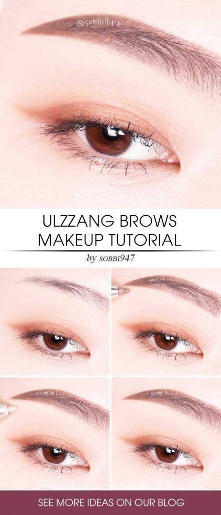 รูปภาพ:https://glaminati.com/wp-content/uploads/2019/04/ulzzang-trend-brows-diy-makeup-tutorial-440x1024.jpg