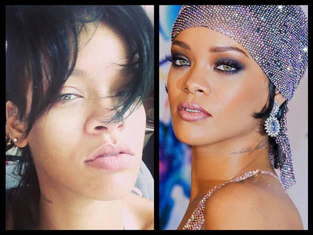 รูปภาพ:http://stayglam.com/wp-content/uploads/2014/06/Rihanna-Without-Makeup.jpg
