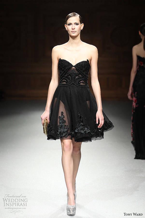 รูปภาพ:http://www.deerpearlflowers.com/wp-content/uploads/2015/05/tony-ward-couture-spring-summer-2015-runway-strapless-sweetheart-neckline-black-short-dress.jpg