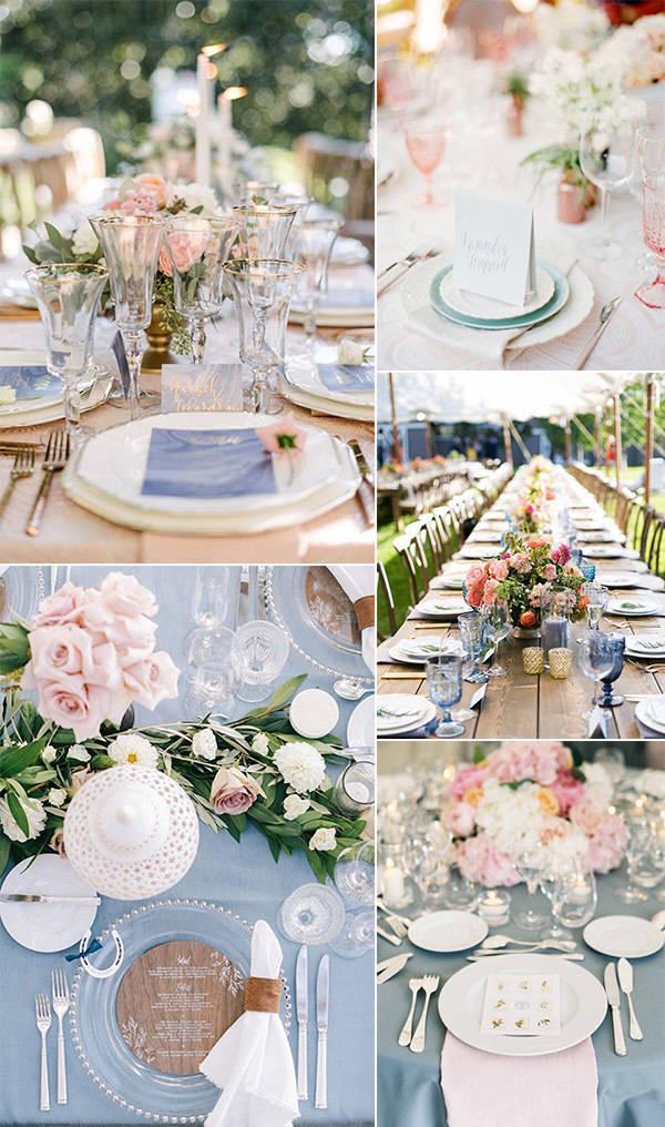 รูปภาพ:https://www.elegantweddinginvites.com/wp-content/uploads/2015/12/Rose-Quartz-and-Serenity-wedding-table-decoration-ideas-pink-and-blue.jpg