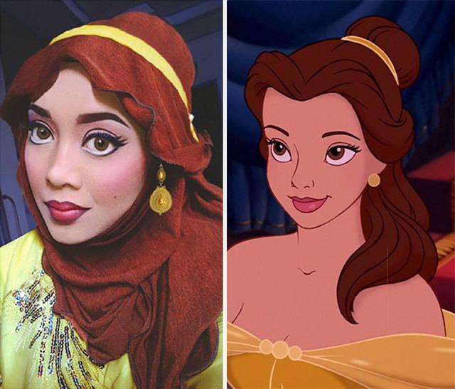 รูปภาพ:http://static.boredpanda.com/blog/wp-content/uploads/2016/02/hijab-disney-princesses-makeup-queen-of-luna-311.jpg
