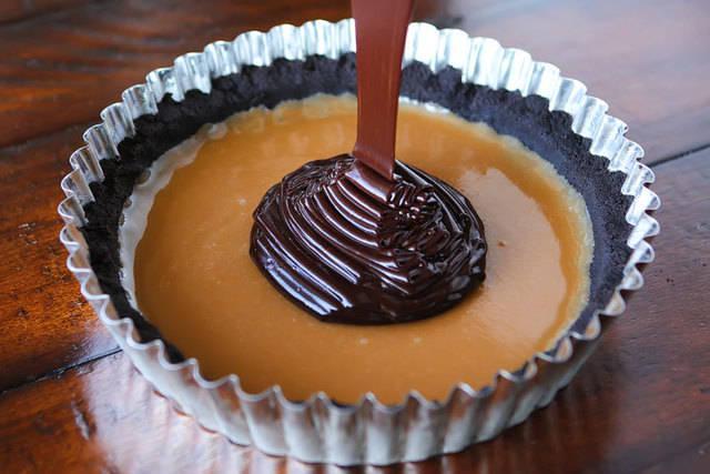 รูปภาพ:http://www.kevinandamanda.com/recipes/wp-content/uploads/2014/11/Dark-Chocolate-Salted-Caramel-Oreo-Pie-Recipe-12.jpg