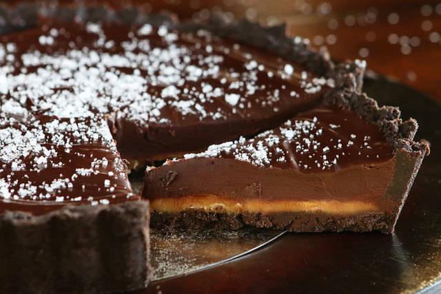 รูปภาพ:http://www.kevinandamanda.com/recipes/wp-content/uploads/2014/11/Dark-Chocolate-Salted-Caramel-Oreo-Pie-Recipe-15.jpg