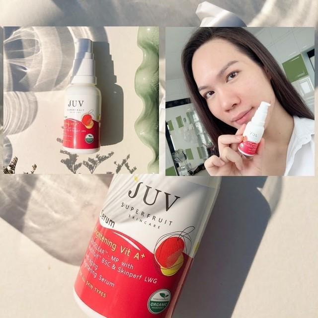 ภาพประกอบบทความ หยุดปัญหาสิว พร้อมเผยผิวใส ไร้ริ้วรอย JUV Serum Brightening Vit A+ ตัวเดียวจบทุกปัญหาผิว