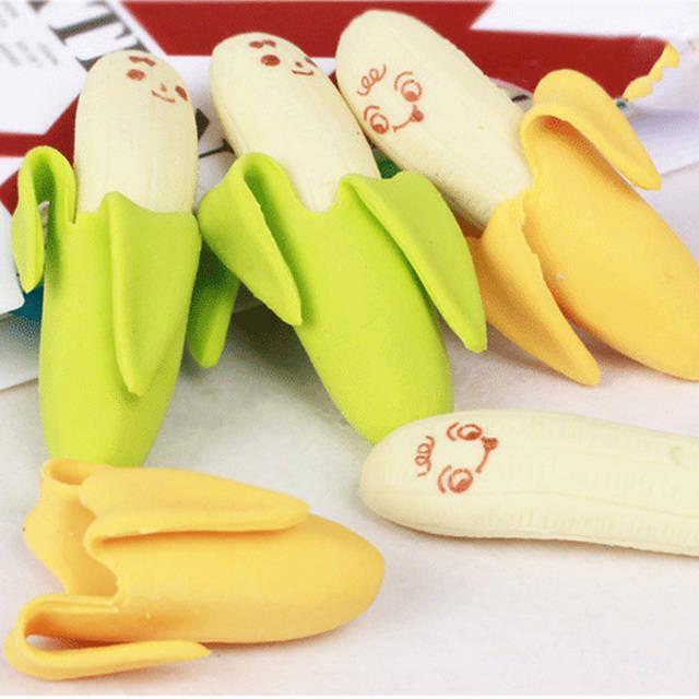รูปภาพ:http://g01.a.alicdn.com/kf/HTB1RE2vJXXXXXXTapXXq6xXFXXXE/Creative-Stationery-Cute-Fruit-Banana-Eraser-Cartoon-Expression-Rubber-Eraser-Office-School-Supplies-Wholesale.jpg