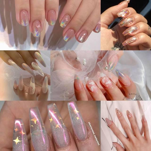 ภาพประกอบบทความ Have a sweet dream 🌟 รวม 50 ไอเดียลายเล็บสไตล์ "Dream Nails ฟรุ้งฟริ้งชวนฝัน" เข้ากับสายหวาน 🌙