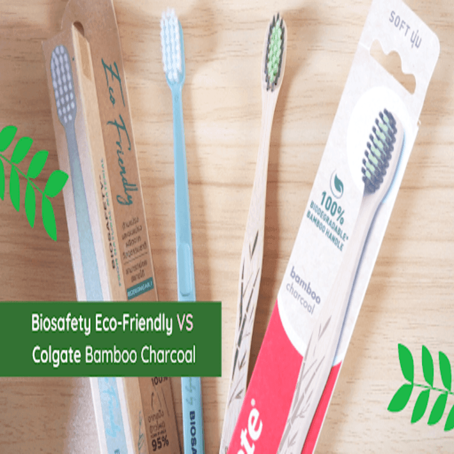 ภาพประกอบบทความ 😀 ( REVIEW ) แปรงสีฟัน Biosafety Eco-Friendly และ Colgate Bamboo Charcoal แบรนด์ไหนใช้แล้วถูกใจเจ้