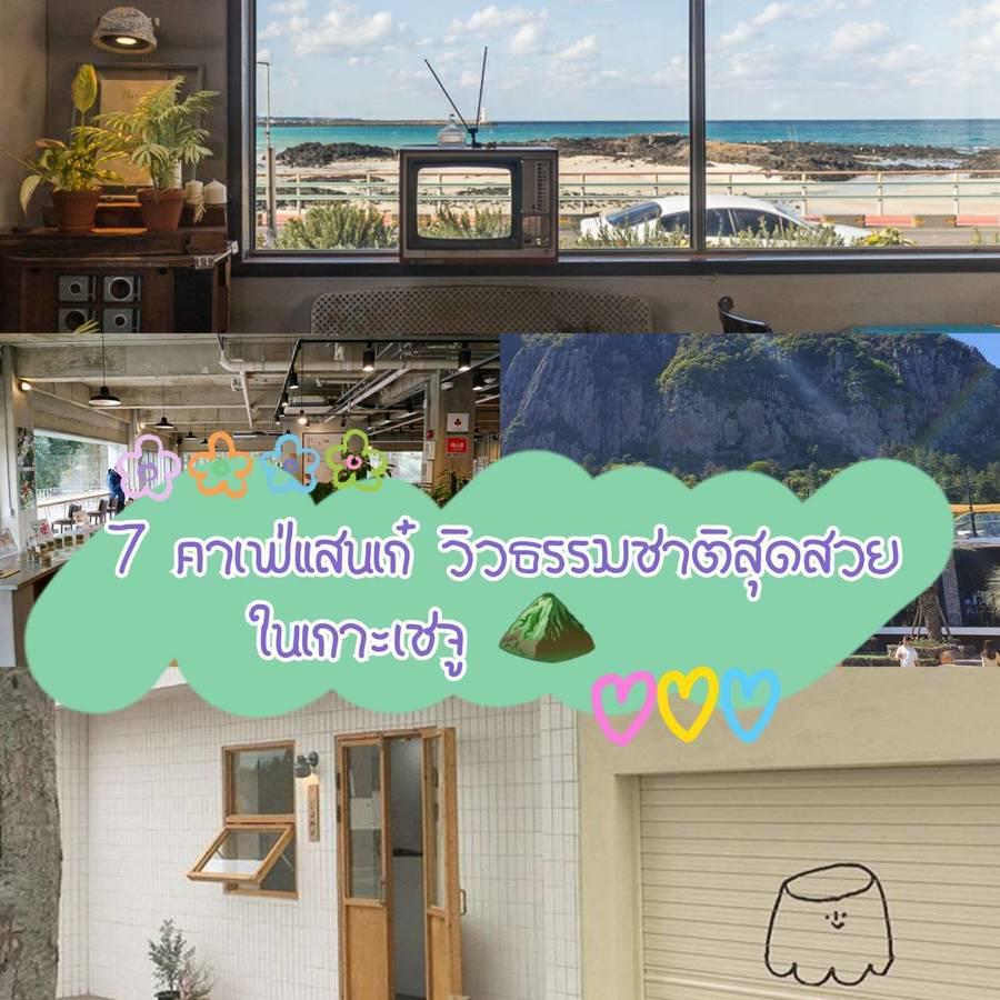 ภาพประกอบบทความ   สายคาเฟ่ต้องเลิฟ! Check-in “ 7 คาเฟ่แสนเก๋ พร้อมวิวธรรมชาติสุดสวย “ ในเกาะเชจู เกาหลี ☕ ⛰