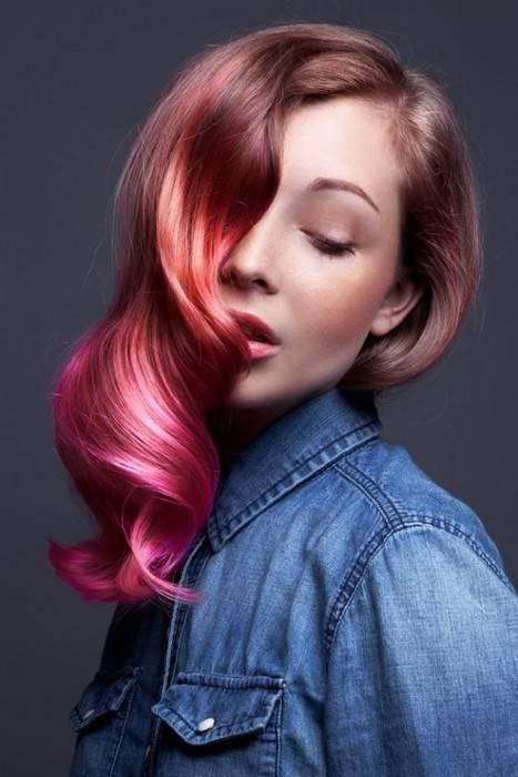 รูปภาพ:http://www.hairstylesupdate.com/wp-content/uploads/2015/11/pink-ombre-hair_06.jpg