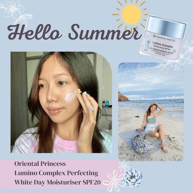ภาพประกอบบทความ ดูแลผิวรับ Summer กับ Oriental Princess Lumino Complex Perfecting White Day Moisturiser SPF20 ☀
