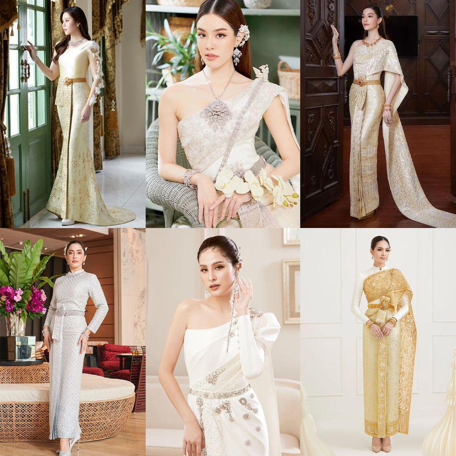 ภาพประกอบบทความ ยืนหนึ่งเรื่องความงดงาม มัดรวม 5 ชุดไทย ที่นิยมใส่ในวันแต่งงาน #บรรดาเจ้าสาวชอบที่สุด