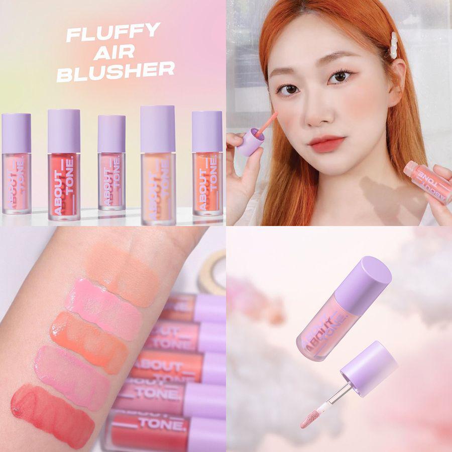 ภาพประกอบบทความ งานแก้มสุด So Cute 💗 บอกต่อ ABOUT TONE Fluffy Air Blusher ลิควิดบลัชตัวใหม่ สีน่ารักมาก!