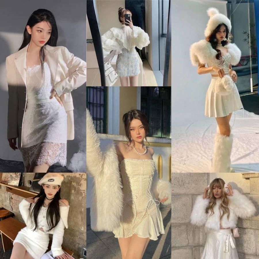 ภาพประกอบบทความ สวยปัง อลังไม่ไหว! รวม 25 ไอเดียแมทช์ " เสื้อผ้าโทนสีขาว " สวยออร่าดุจเจ้าหญิงหิมะ 🤍
